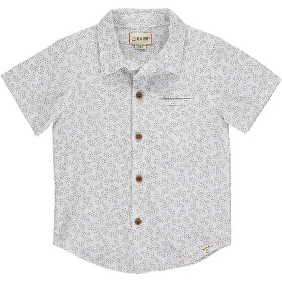 NEWPORT Taupe Floral Woven Shirt