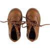 Tan laced leather Brogue Boots