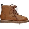 SLOANE Tan Laced Leather Brogue Boots