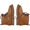 Tan laced leather Brogue Boots