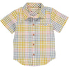 MAUI Aqua/Yellow Plaid Woven Shirt