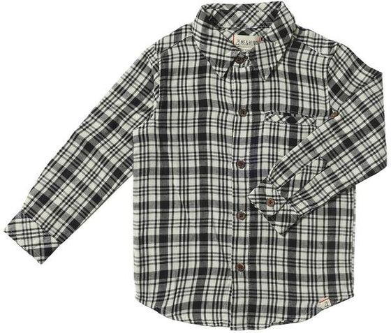 Mens Atwood Woven Shirt Unlined black/cream plaid