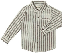  Mens Atwood Woven Shirt Unlined black/cream stripe