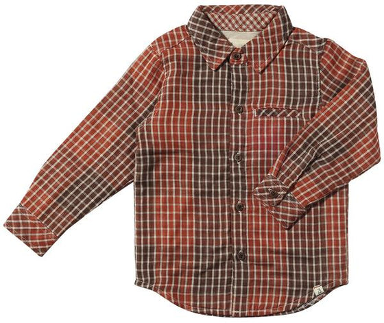 Mens Atwood Woven Shirt Unlined rust plaid