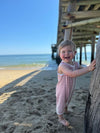 little; boy, on, pier, red, white, ribbed, playsuit, spring, summer, cool, look, henry.