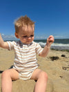 raglan, beige, white, stripe. stripes, striped, sleeves, button, buttons, little, baby, boy, playing, with, the, sand, summer, henry.