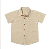 NEWPORT Oatmeal Floral Woven Shirt