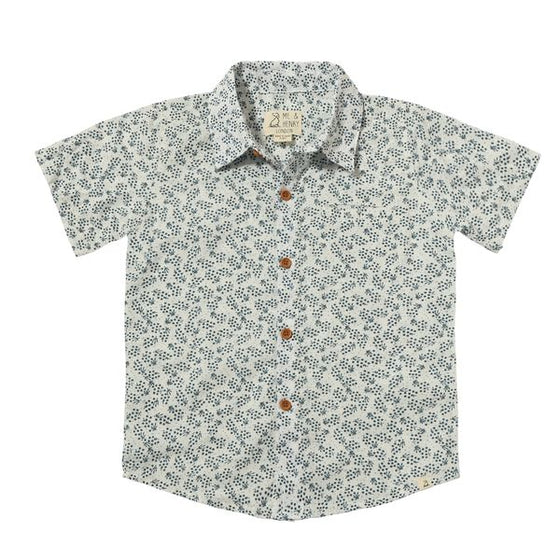 NEWPORT Navy Floral Woven Shirt