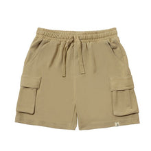  BRIAN Beige Pique Cargo Shorts