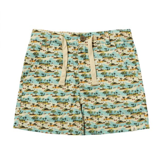 MAHALO Blue Island Printed Shorts