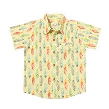  MAUI Lemon Surf Boards Printed Shirt