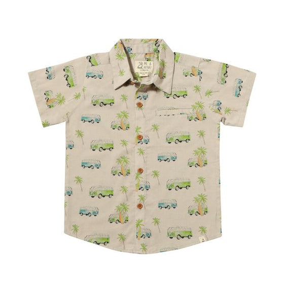 MAUI Grey Camper Vans Printed Shirt