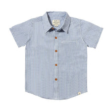  NEWPORT Royal/White Seersucker Stripe Woven Shirt