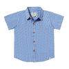 NEWPORT Royal Micro Plaid Woven Shirt