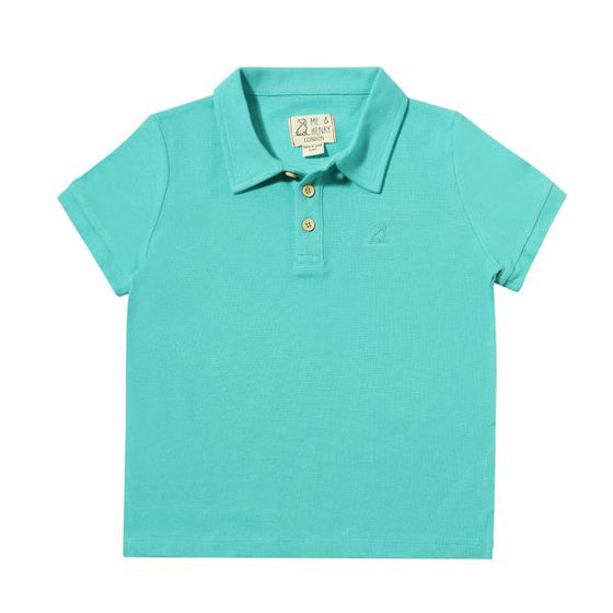 SHIPPING Aqua Pique Polo