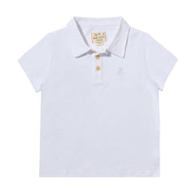  SHIPPING White Pique Polo