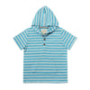 SENNEN Aqua/White Hooded Top