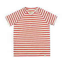  FRIGAT Red/White Stripe Raglan Henley