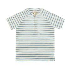  FRIGAT Blue/White Stripe Raglan Henley