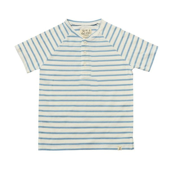 FRIGAT Blue/White Stripe Raglan Henley