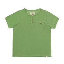  BOARDWALK Green Pique Henley Tee