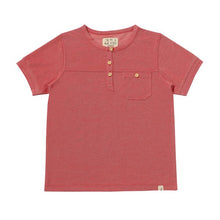  BOARDWALK Red Pique Henley Tee