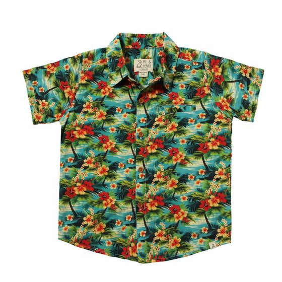 MAUI Hibiscus Printed Shirt