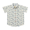 MAUI Navy Boats Printed Shirt