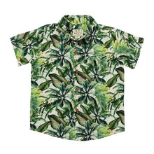  MAUI Green Palm Printed Shirt