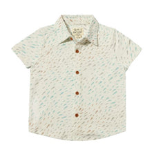  TILLER Natural/Aqua Fish Printed Jersey Shirt