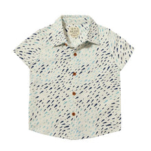  TILLER Blue/Navy Fish Printed Jersey Shirt