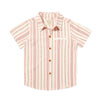 NEWPORT Coral/White Stripe Woven Shirt