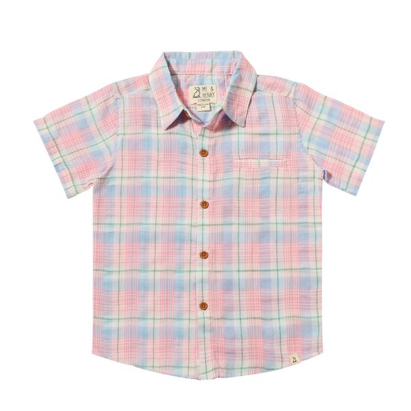 pink and blue plaid dress shirt Men's Pink and Blue Plaid Shirt Medium