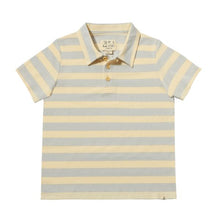  POLREATH Grey/Cream Thick Stripe Polo