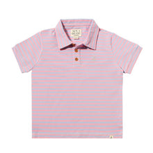  SHIPPING Lilac/Pink Stripe Pique Polo