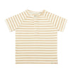 FRIGAT Beige/White Stripe Raglan Henley