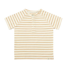  FRIGAT Beige/White Stripe Raglan Henley