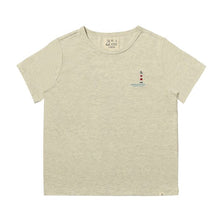  MARINE Grey Light House Embroidered Tee