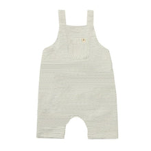  DANDY White/Grey Striped Jersey Overalls