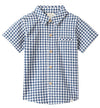 NAVY/ WHITE PLAID  NEWPORT WOVEN SHIRT