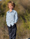 ATWOOD woven shirt pale blue chambray