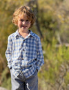ATWOOD woven shirt  blue /white /plaid