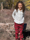 SOCIETY Festive Red Plaid Woven pants