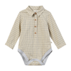 JASPER Cream Country plaid Woven Onesie
