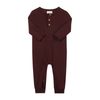 MASON Burgundy Henley Romper