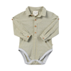 RIPLEY Sage/Cream Ribbed Stripe Onesie