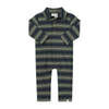 KINGSTON Blue/Green Stripe Polo Romper
