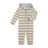 STEFANO Brown/Cream Stripe Hooded Romper