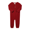 MASON Red Henley Romper