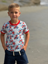 MOUSEHOLE HAWAIIAN WAVES All over Printed Tee